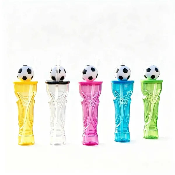 17OZ Soccer Beer Cup with Straw