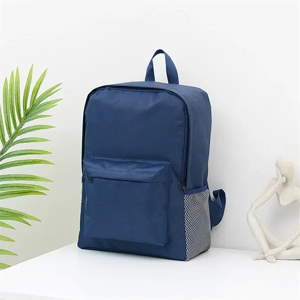 15"Water-Resistant Oxford Cloth Front Pocket School Backpack