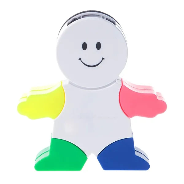 Snowman Shape 4 Color Highlighter Pen