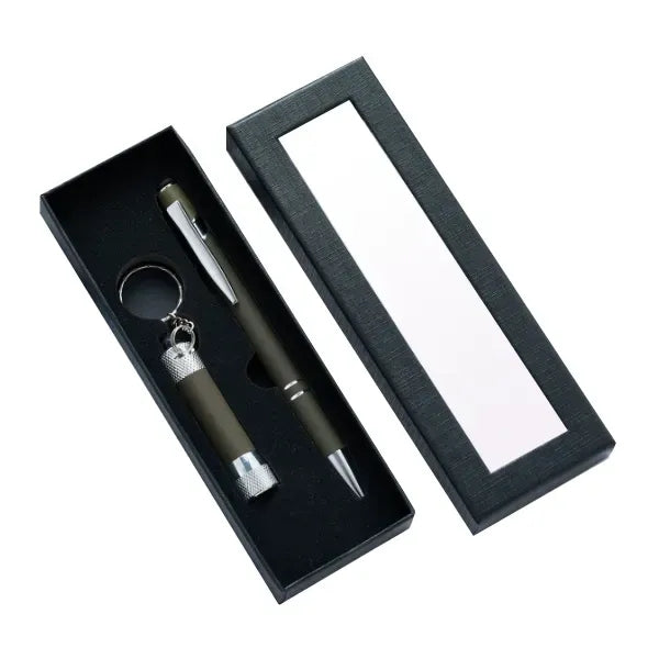 Alpha stylus pen and flashlight gift set