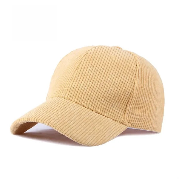 Autumn Shield Corduroy Baseball Cap