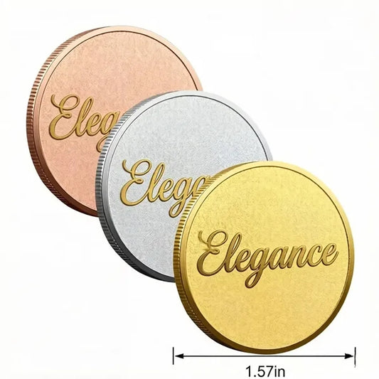 Logo Engraved Reeded Edge Commemorative Coin