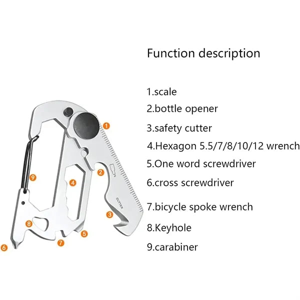 EDC Portable Multi Tool Keychain