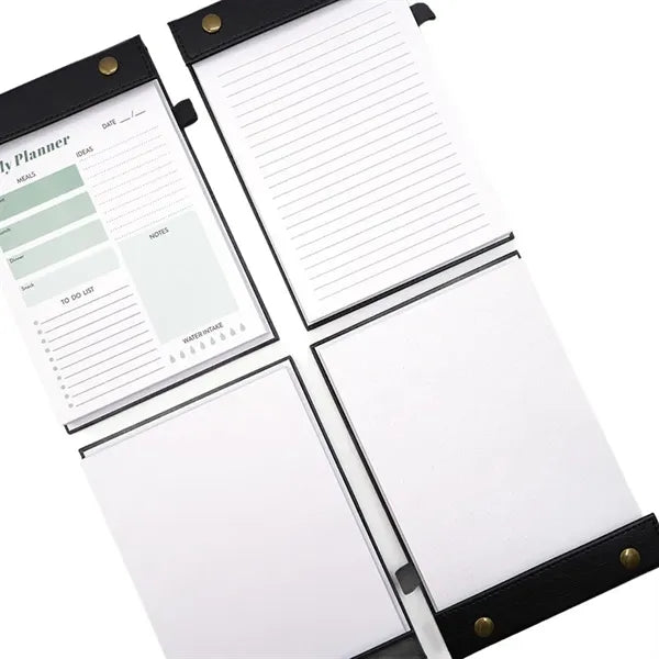 Daily Planner Notepad with PU Leather Cover