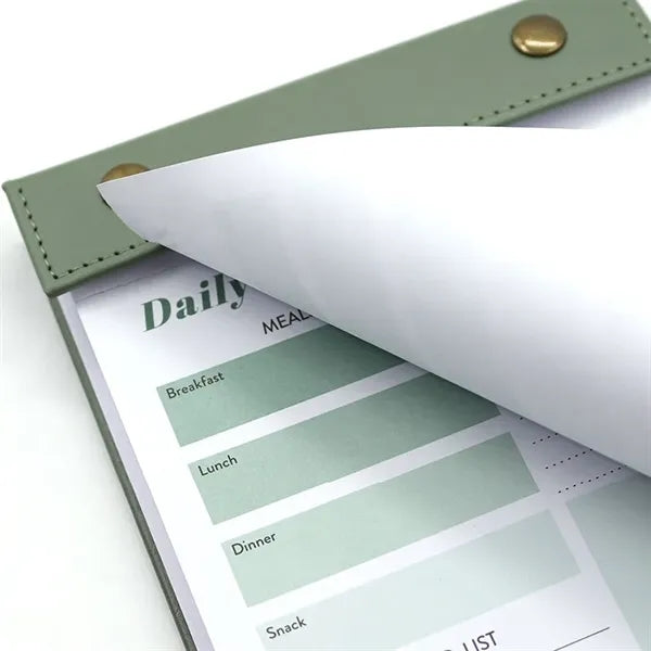 Daily Planner Notepad with PU Leather Cover