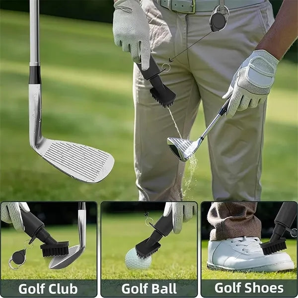 Golf Club Cleaning Brush With Water Bottle