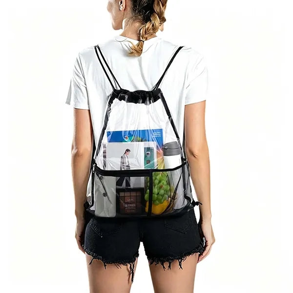 PVC Clear Mesh Drawstring Sportpack
