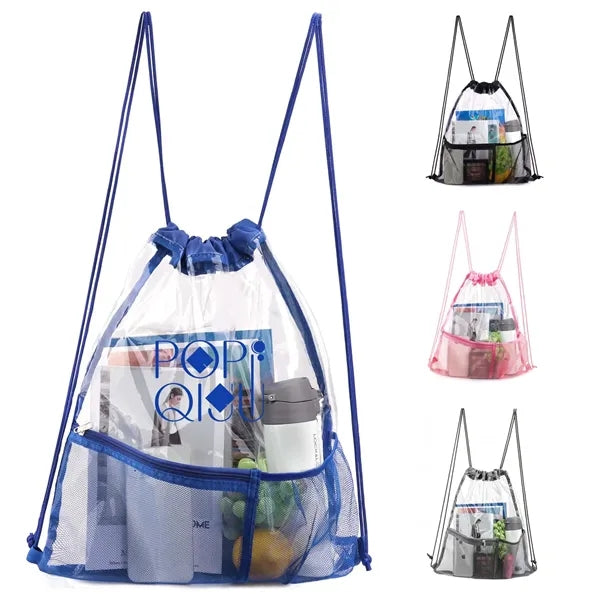 PVC Clear Mesh Drawstring Sportpack