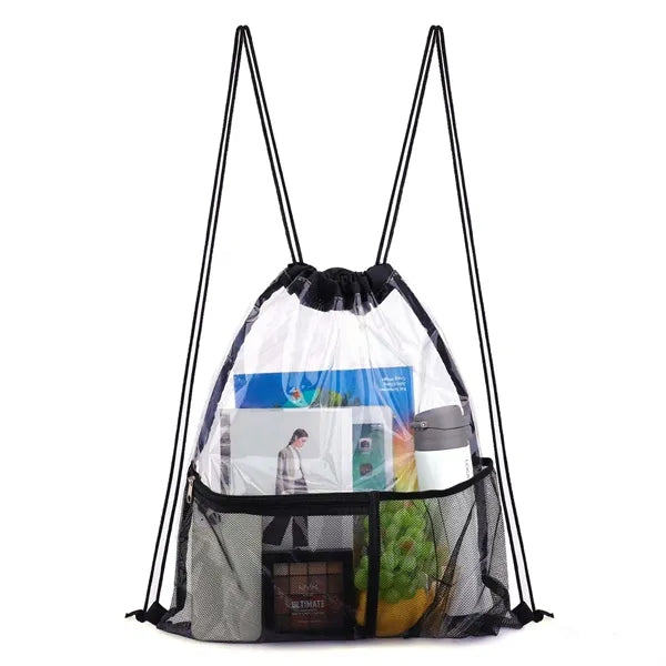 PVC Clear Mesh Drawstring Sportpack