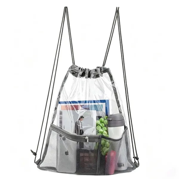 PVC Clear Mesh Drawstring Sportpack