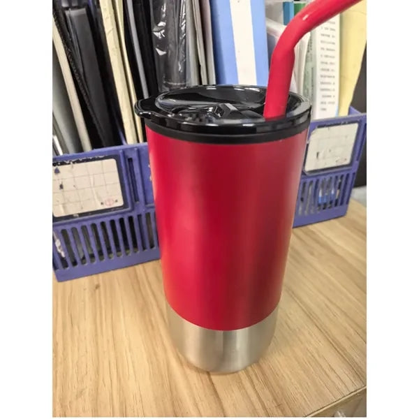 16oz Stainless Steel Vacuum Insulated Straw Cup