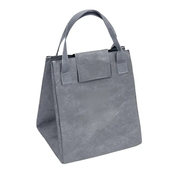 Insulated Kraft Paper Style Lunch Tote Bag