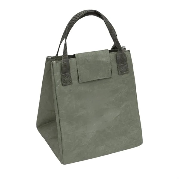 Insulated Kraft Paper Style Lunch Tote Bag