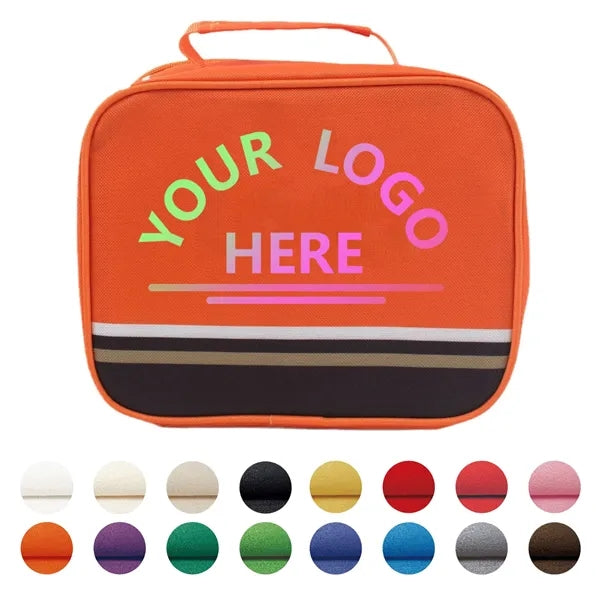 Full Color Insulated Lunch Tote Bag Picnic Cooler Sack