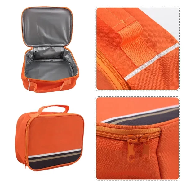 Full Color Insulated Lunch Tote Bag Picnic Cooler Sack