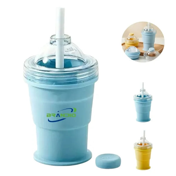 Homemade Large Ice Ball Straw Cup