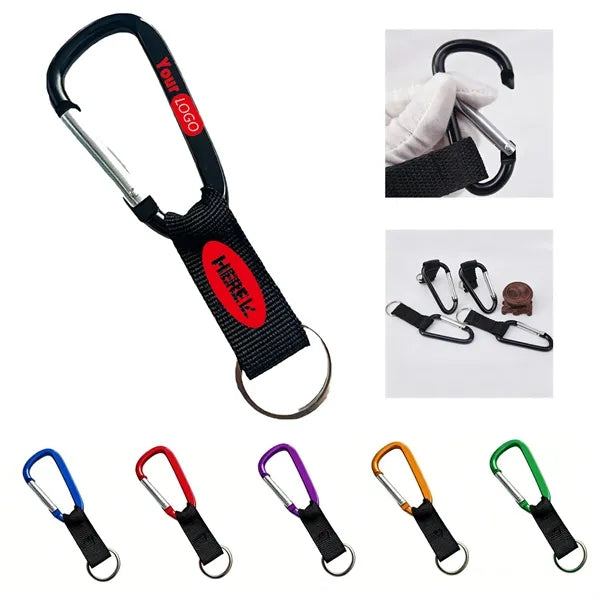 Aluminum Alloy Carabiner Keychain for Outdoor Use