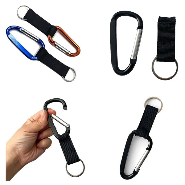 Aluminum Alloy Carabiner Keychain for Outdoor Use