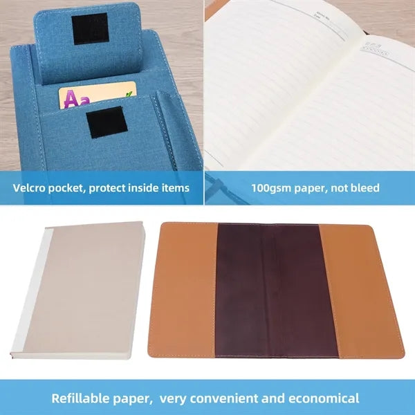 Creative Multi-Pocket Leather Journal
