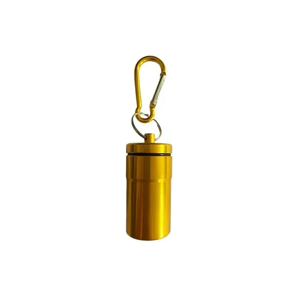 Travel Pill Holder Ashtray Portable Store Metal Bottle