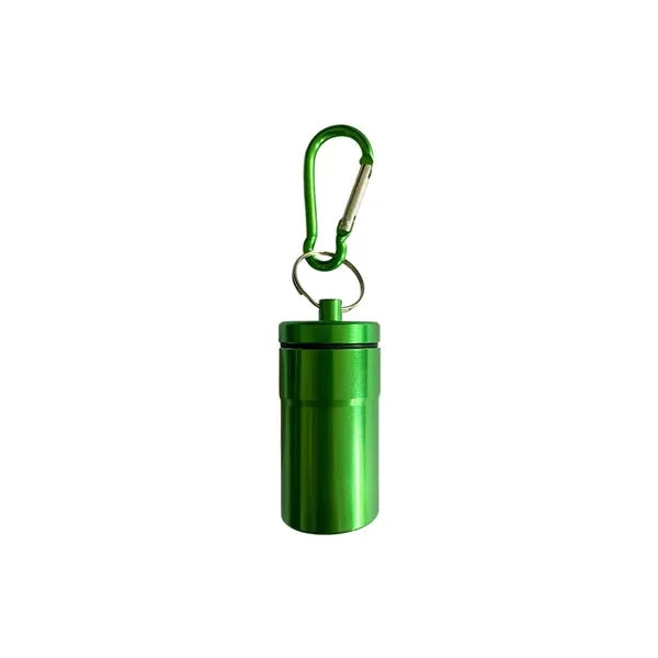 Travel Pill Holder Ashtray Portable Store Metal Bottle