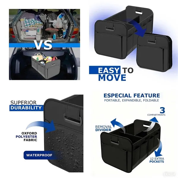 600D Oxford Cloth Car Trunk Organizer Box