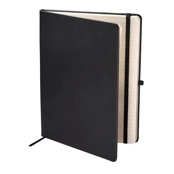 Hardcover Notebook With Pen Loop & Document Poc