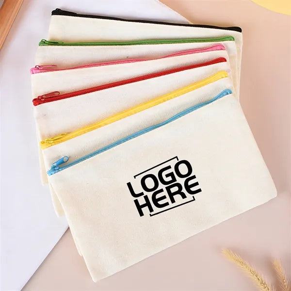 Durable Canvas Zipper Pouch