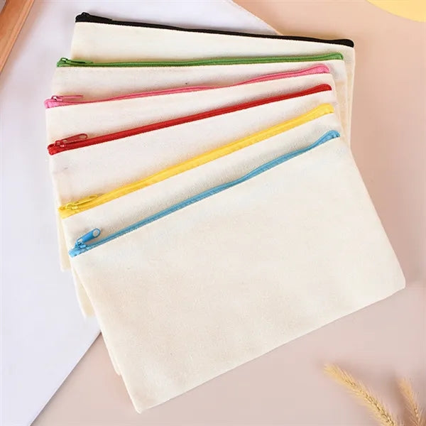 Durable Canvas Zipper Pouch