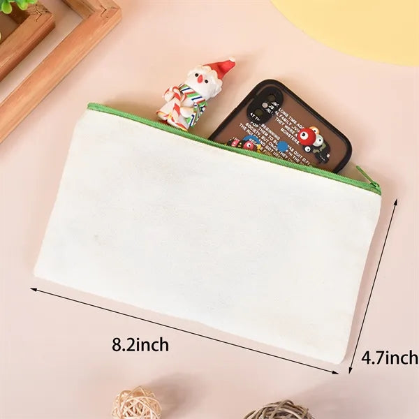 Durable Canvas Zipper Pouch