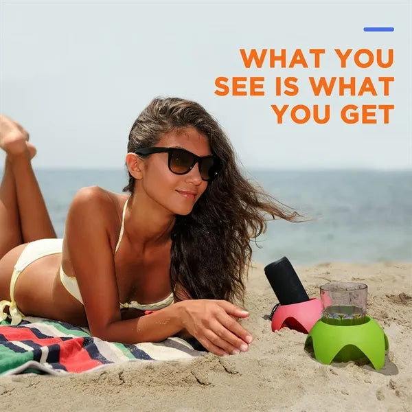 Sand Coaster Drink Cup Holder Beach Essentials