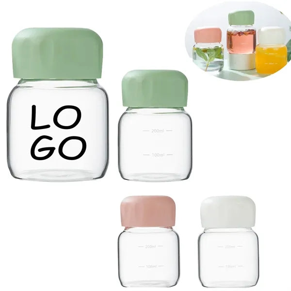 Small Clear Glass Water Bottle