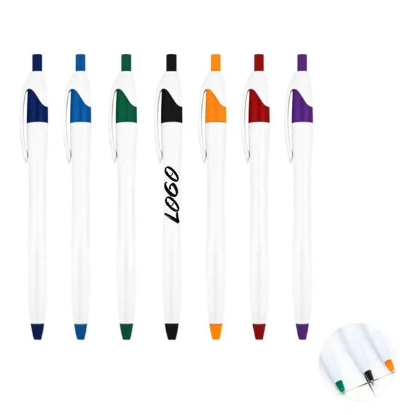 Two Light Tone Plastic Pen w/ Custom Imprint