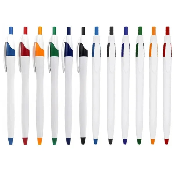 Two Light Tone Plastic Pen w/ Custom Imprint