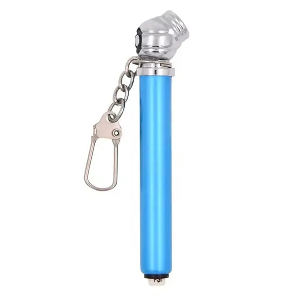 Mini Chain Equipped Portable Tire Pressure Gauge
