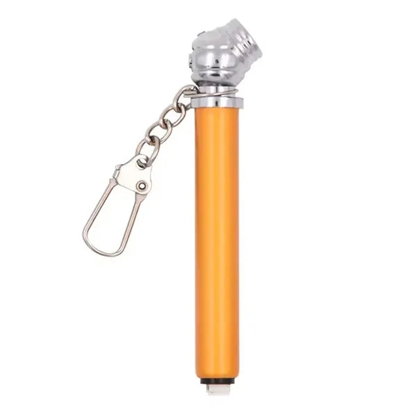 Mini Chain Equipped Portable Tire Pressure Gauge