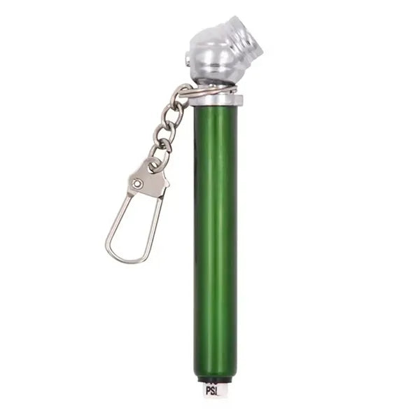 Mini Chain Equipped Portable Tire Pressure Gauge