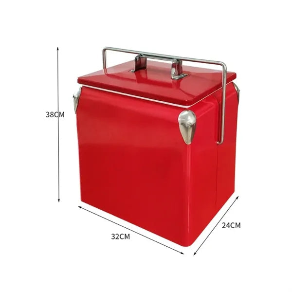 13L Outdoor Insulated Cooler Box with Carry Handle
