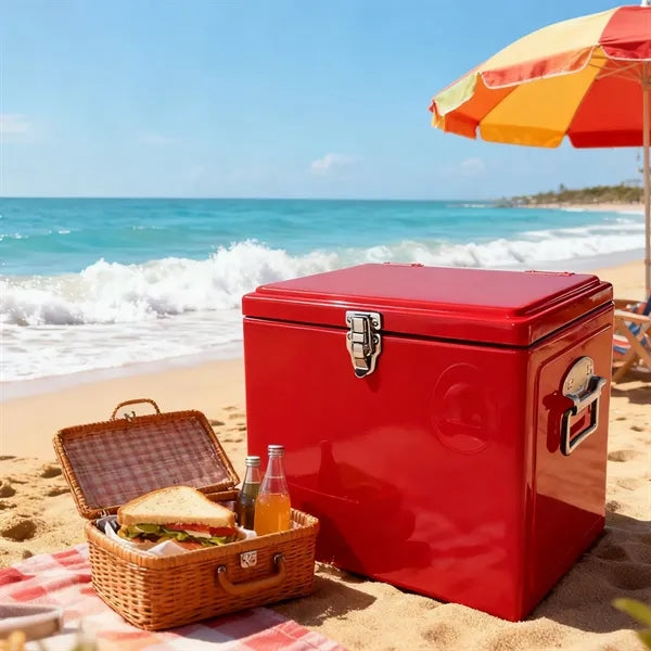 15L Outdoor Insulated Cooler Box with Metal Lock