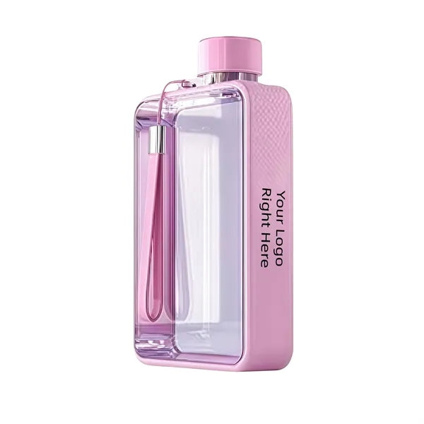 Square Water Bottle Clear Travel Drinkware