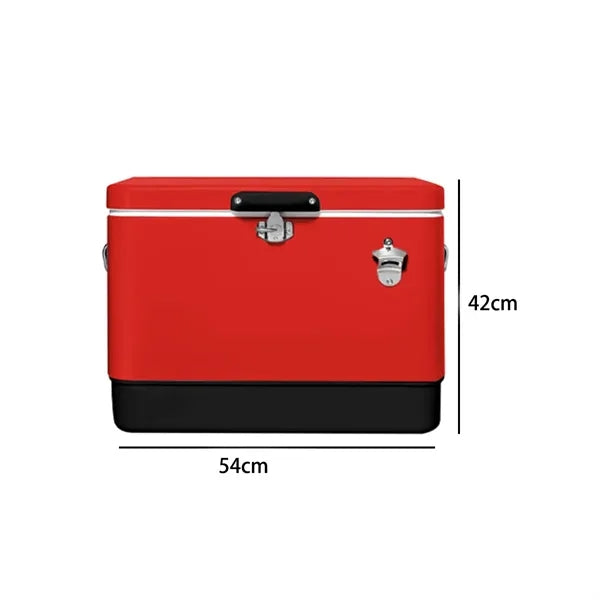 30L Outdoor Insulated Cooler Box with Bottle Opener