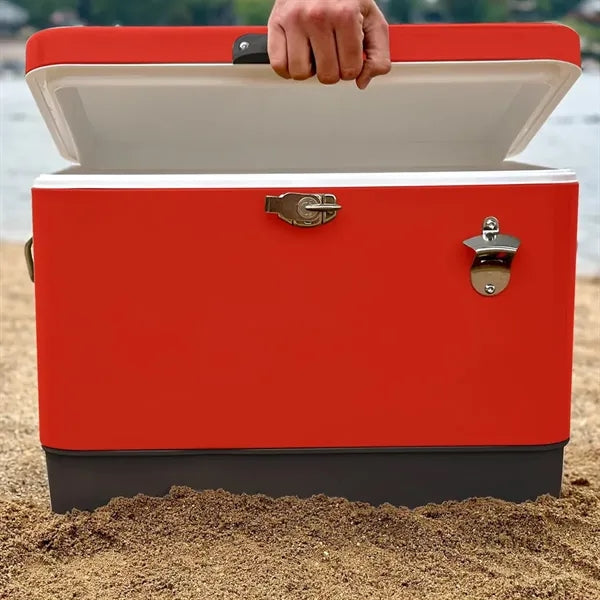 30L Outdoor Insulated Cooler Box with Bottle Opener