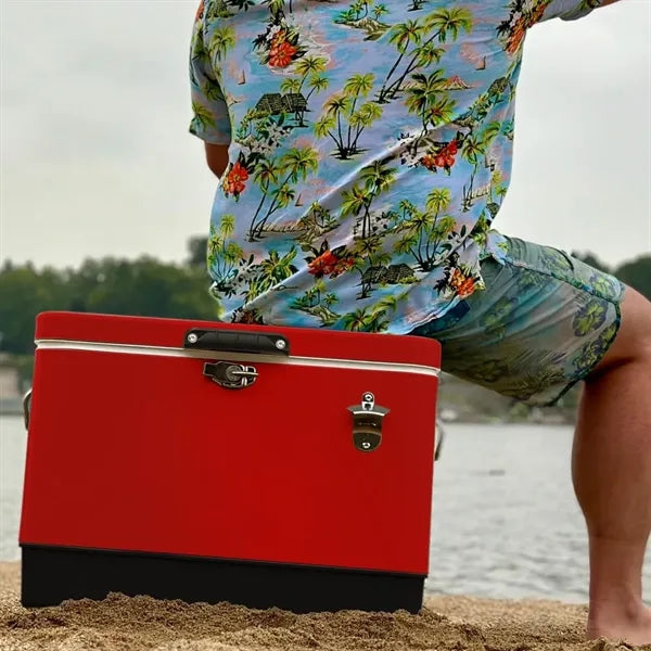 30L Outdoor Insulated Cooler Box with Bottle Opener