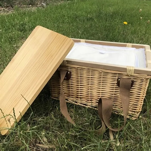 Wicker Insulated Picnic Basket