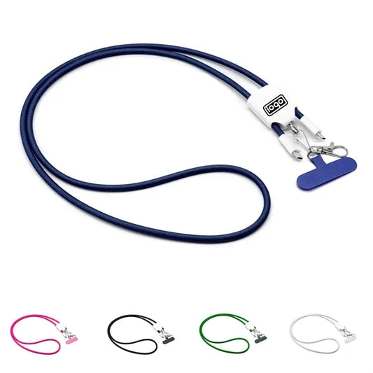 4 in 1 Phone Tether Lanyard Fast Charging Cable