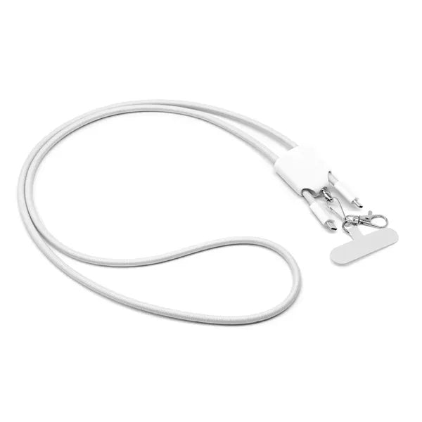 4 in 1 Phone Tether Lanyard Fast Charging Cable