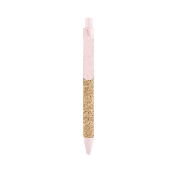 Eco-Friendly Natural Cork Barrel Ballpoint Pen