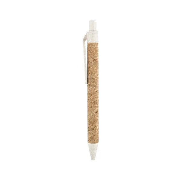 Eco-Friendly Natural Cork Barrel Ballpoint Pen