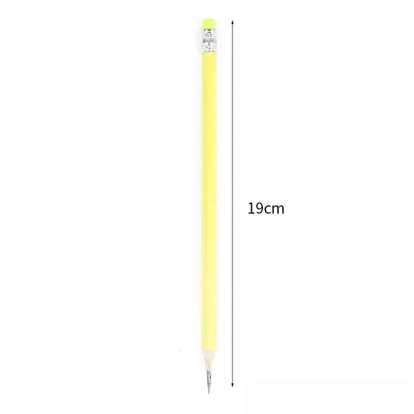 Wooden Macaron Triangular Pencil With Rubber Head