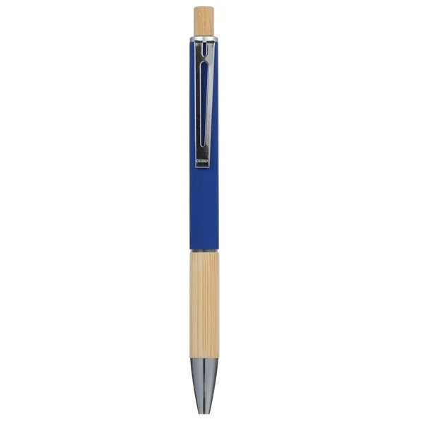 Eco Metal Click Bamboo Ballpoint Pen